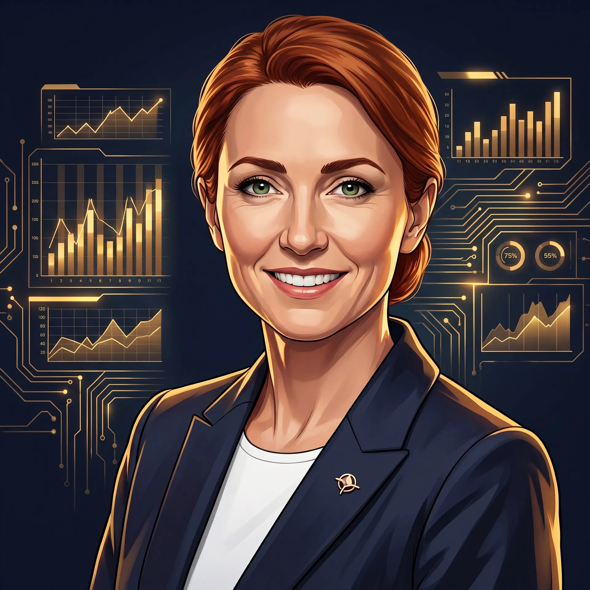 Portrait of Bec, Finance Analyst